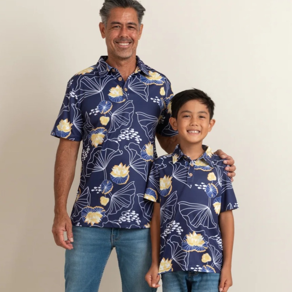 Youth Fighting Eel x Punahou Zakai Dry Fit Polo - Picture 3 of 4